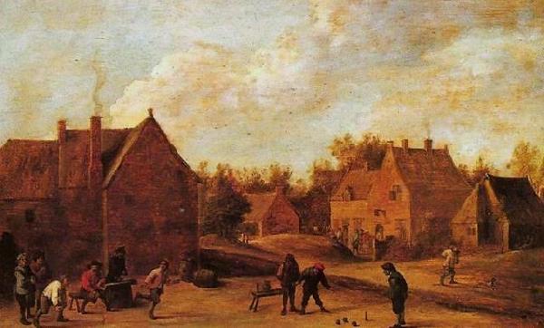 David Teniers the Younger Village scene France oil painting art